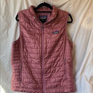 Patagonia Women's Rose Pink Nano Puffer Vest XL Style #84247